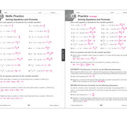 Glencoe algebra 2 chapter 9 answer key