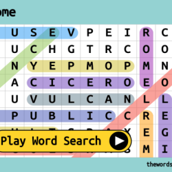 Ancient rome word search answer key