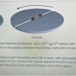 A hollow lightweight grooved disk