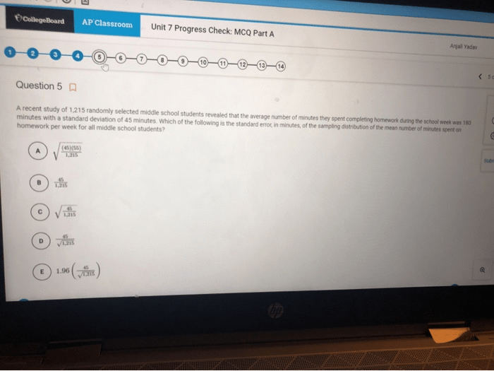 Ap calc unit 1 progress check mcq part b