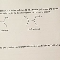 Isomers butene geometric draw cis trans two both name