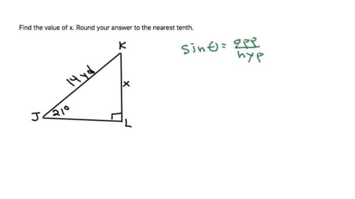 Solve each triangle. round answers to the nearest tenth